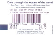 032-Билет в лондонский Аквариум